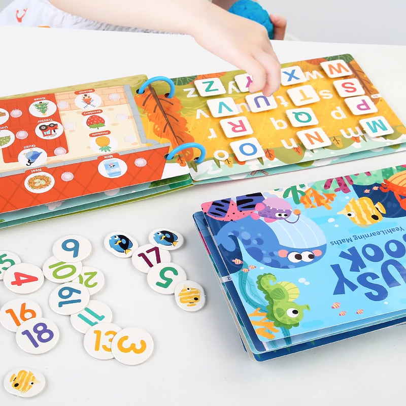 New Montessori Scene Stickers for Children DIY Hand